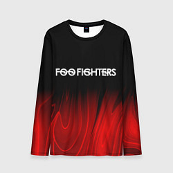 Лонгслив мужской Foo Fighters red plasma, цвет: 3D-принт
