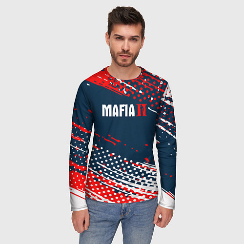Мужской лонгслив Mafia краска / 3D-принт – фото 3