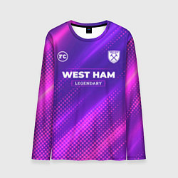 Лонгслив мужской West Ham legendary sport grunge, цвет: 3D-принт