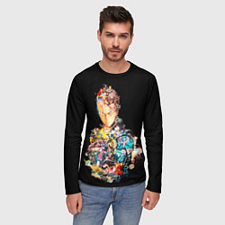 Лонгслив мужской Все арки - One Punch Man, цвет: 3D-принт — фото 2