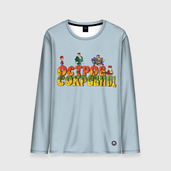 Лонгслив мужской Остров сокровищ Черная метка, цвет: 3D-принт