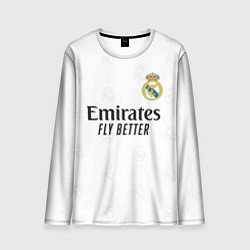 Лонгслив мужской Бензема Реал Мадрид форма 20222023, цвет: 3D-принт