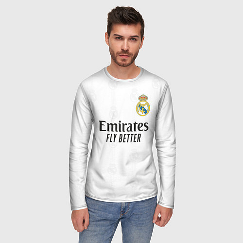 Мужской лонгслив Винисиус Реал Мадрид форма 20222023 / 3D-принт – фото 3