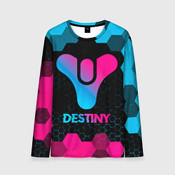 Лонгслив мужской Destiny - neon gradient, цвет: 3D-принт