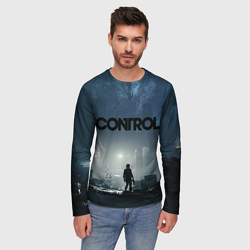 Мужской лонгслив Jesse Faden art / 3D-принт – фото 3