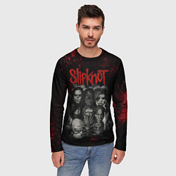 Лонгслив мужской Slipknot dark, цвет: 3D-принт — фото 2