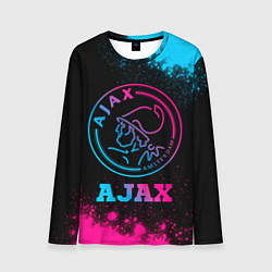 Лонгслив мужской Ajax - neon gradient, цвет: 3D-принт