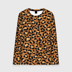 Лонгслив мужской Леопардовый цвет, цвет: 3D-принт