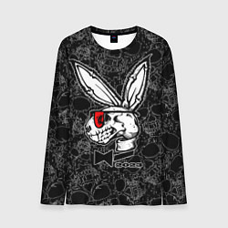 Лонгслив мужской Playboy Skull - Rabbit 2023, цвет: 3D-принт