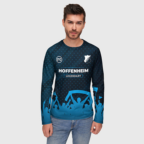 Мужской лонгслив Hoffenheim legendary форма фанатов / 3D-принт – фото 3