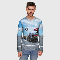 Лонгслив мужской BMW racing team - Motorsport - M Performance, цвет: 3D-принт — фото 2