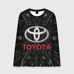 Лонгслив мужской Тойота, эмблема, автомобильная тема, цвет: 3D-принт