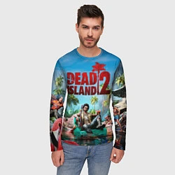 Лонгслив мужской Dead island two, цвет: 3D-принт — фото 2