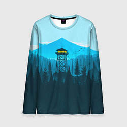 Лонгслив мужской Firewatch вечер, цвет: 3D-принт