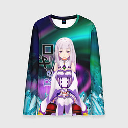 Лонгслив мужской Re: Zero - Emilia, цвет: 3D-принт
