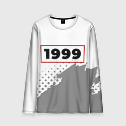 Лонгслив мужской 1999 - в красной рамке на светлом, цвет: 3D-принт