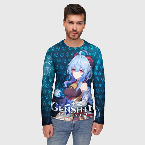 Мужской лонгслив Гань Юй элементали / 3D-принт – фото 3