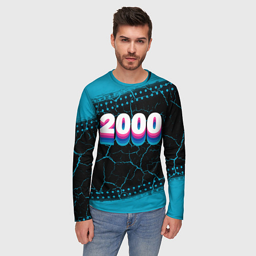 Мужской лонгслив Made in 2000: vintage art / 3D-принт – фото 3