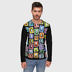 Лонгслив мужской Великие композиторы, цвет: 3D-принт — фото 2