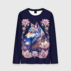 Лонгслив мужской Мистическая волчица, цвет: 3D-принт