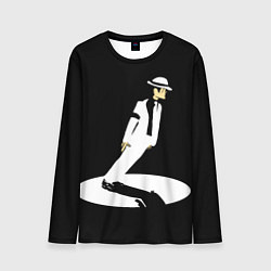 Лонгслив мужской Силуэт Майкла Дж, цвет: 3D-принт