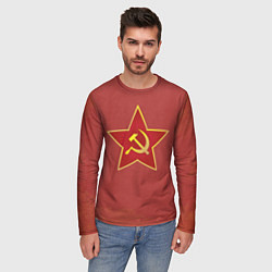 Лонгслив мужской Советская звезда, цвет: 3D-принт — фото 2