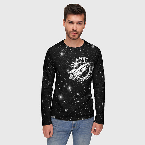 Мужской лонгслив Футурама межпланетный экспресс / 3D-принт – фото 3