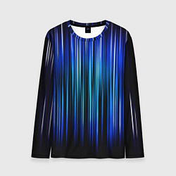 Лонгслив мужской Neon line stripes, цвет: 3D-принт