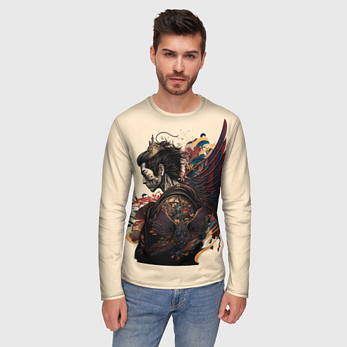 Мужской лонгслив Masato / 3D-принт – фото 3