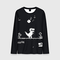 Лонгслив мужской T-Rex - Юрская ночь, цвет: 3D-принт