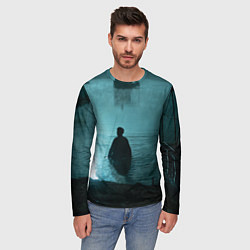 Лонгслив мужской Зов ада кореец в воде, цвет: 3D-принт — фото 2