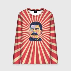 Лонгслив мужской Сталин полигональный, цвет: 3D-принт