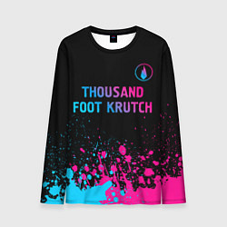 Лонгслив мужской Thousand Foot Krutch - neon gradient: символ сверх, цвет: 3D-принт