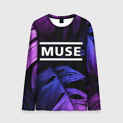 Лонгслив мужской Muse neon monstera, цвет: 3D-принт