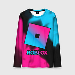 Лонгслив мужской Roblox - neon gradient, цвет: 3D-принт