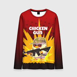 Лонгслив мужской Chicken Gun - спецназ, цвет: 3D-принт