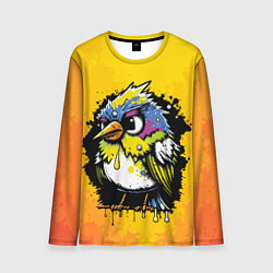 Лонгслив мужской Цветной воробей, цвет: 3D-принт