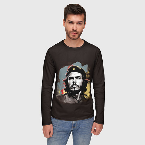 Мужской лонгслив Портрет Че / 3D-принт – фото 3
