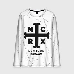 Лонгслив мужской My Chemical Romance glitch на светлом фоне, цвет: 3D-принт