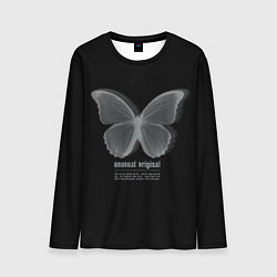 Лонгслив мужской Butterfly unusualy original, цвет: 3D-принт