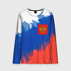 Лонгслив мужской Я патриот России, цвет: 3D-принт