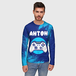 Лонгслив мужской Антон геймер, цвет: 3D-принт — фото 2