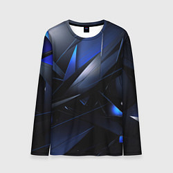 Мужской лонгслив Blue black background