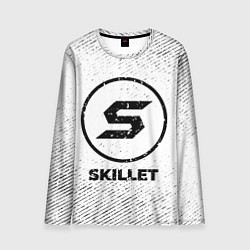 Лонгслив мужской Skillet с потертостями на светлом фоне, цвет: 3D-принт