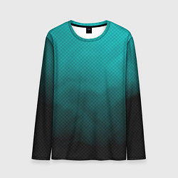 Мужской лонгслив Бирюзово-черный дым - Хуф и Ся