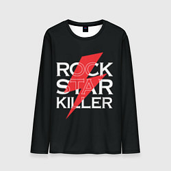 Лонгслив мужской Rock Star Killer, цвет: 3D-принт