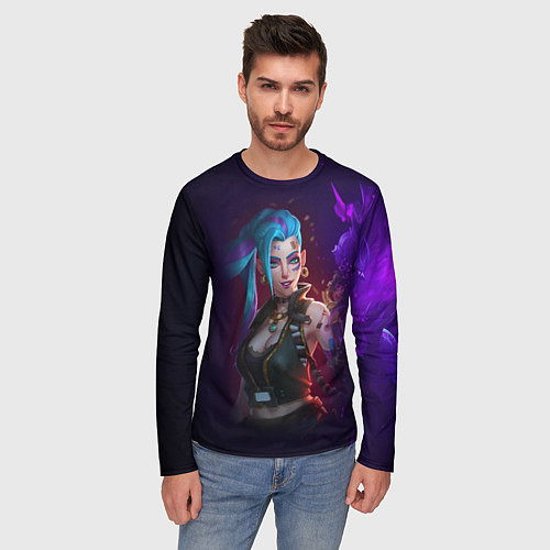 Мужской лонгслив Jinx art arcane league of legends / 3D-принт – фото 3