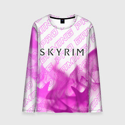 Лонгслив мужской Skyrim pro gaming: символ сверху, цвет: 3D-принт