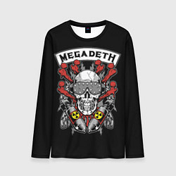 Мужской лонгслив Megadeth - ядерный череп