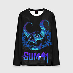 Лонгслив мужской Sum41 horns skull, цвет: 3D-принт